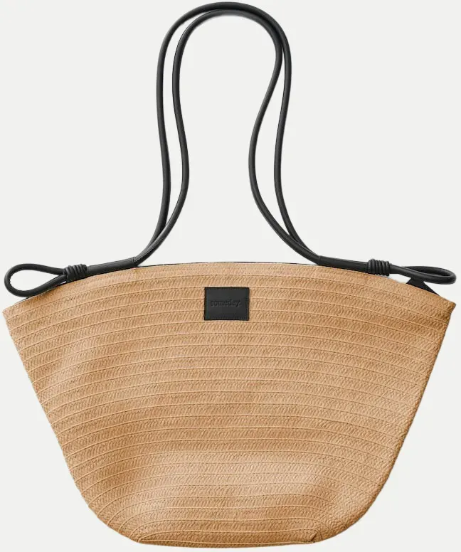 Strandtasche aus geflochtenem Papier Banoi Beige