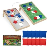 Relaxdays Cornhole Wurfspiel Set 10 Sandsäcke