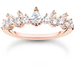 Thomas Sabo TR2415-416-14 Damen-Ring Eiskristalle Roségoldfarben, 50/15,9
