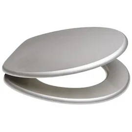 Sanilo WC-Sitz Glitzer Silber, Hochwertiger und Stabiler Toilettendeckel aus Holz