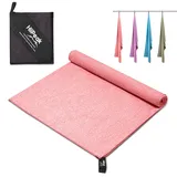 HiiPeak Mikrofaser Handtuch Kompakt und Leicht Microfaser Handtücher Fitness Handtuch Schnelltrocknend microfaser Badetuch Saugfähiges Sporthandtuch Fitnessstudio Schwimm und Gym Handtuch