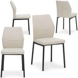 Idimex Esszimmerstuhl VANORA Textil beige 4