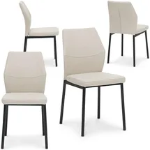 Idimex Esszimmerstuhl VANORA Textil beige 4