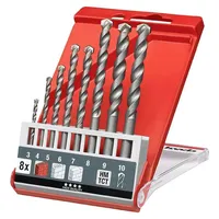 KWB 39800 Vergütungsstahl Stein-Spiralbohrer-Set 8teilig 3 mm, 4 mm,