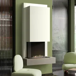 muenkel design Arco [moderner Design Ethanolkamin]: Concrete (Betonoptik) - Planika Senso - Haube Weiß