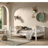 Home Affaire Einzelbett (Made in Europe), mit LF 90x200 cm, wahlweise mit o. ohne Bettschublade, Buche weiß weiß