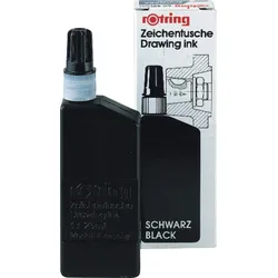 rotring Tusche Flasche 23ml schwarz Packung mit 5 Stück