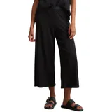 Marc O'Polo "aus Feinripp-Jersey", Damen, Gr. S, Normalgrößen, schwarz, Obermaterial: 66% Lyocell, 32% Baumwolle, 2% Elasthan, unifarben, regular fit normal, Hosen Jerseyhose