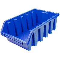 PROREGAL Sichtlagerbox 5 | HxBxT 18,7x33,3x50cm | Polypropylen | Blau | Sichtlagerbehälter, Sichtlagerkasten, Sortierbehälter