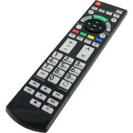azurano Fernbedienung für PANASONIC N2QAYB000715 - TX-L42DT50 L42ETW50 L47ET50 L47WT50 L55DT50 P42GT50 P50GT50 P50VT50 P55ST50 P55VT50 P65ST50 P65... - Schwarz
