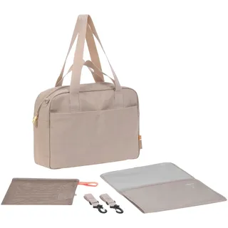 Lässig Wickeltasche mit Tragegriff und Wickelunterlage, Kinderwagenbefestigung, wasserabweisend/GRE Everyday Bag humus