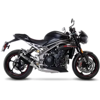 LeoVince Factory S Triumph 14280s Carbon Nicht Homologierter Slip-on-schalldämpfer - Black - Not Homologated