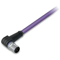 WAGO 756-1404/060-100 Sensor-/Aktor-Datensteckverbinder, konfektioniert M12 Stecker, gewinkelt 10.00