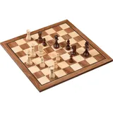 Philos Schachset, klappbar, Holz, Königshöhe 90mm, Feld 50mm