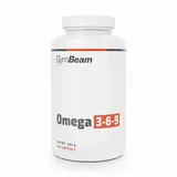 GymBeam Omega 3 6 9 mit Vitamin E angereichert, pro Tagesdosis Fischöl 800 mg, erhält Fisch-, Leinsamen- und Sonnenblumenöl, Leinöl-Kapseln, komplexe Quelle von Omega-3, Omega 6 und Omega 9 (360 caps)