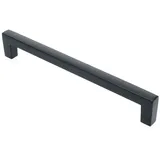 Livingpoint24 Möbelgriff Möbelgriffe BA 128 - 256mm, Küchengriffe Schwarz matt, Schrankgriffe (1-St., 14) schwarz 1 cm x 17 cm x 2,7 cm