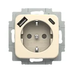 Busch-Jaeger 20EUCB2USBAC-212 SCHUKO®-/USB-A+C Steckdose, Safety+ 2CKA002011A6295 20EUCB2USBAC212