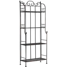 Beliani Isernia 61 x 29 x 155 cm Schwarz/Gold