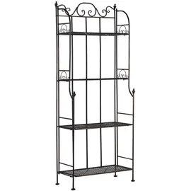 Beliani Isernia 61 x 29 x 155 cm Schwarz/Gold