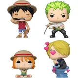 Funko POP! Vinyl Figur Animation One Piece 4er Pack Refresh Luffy Zoro Nami Sanji Special