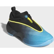 adidas Basketballschuh ADIDAS PERFORMANCE "D.O.N. ISSUE 7 J", Mädchen, Gr. 38, lucid aquamarine, core schwarz, gelb, Textil, Schuhe, für Kinder & Jugendliche