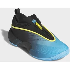 adidas Basketballschuh ADIDAS PERFORMANCE "D.O.N. ISSUE 7 J", Mädchen, Gr. 38, lucid aquamarine, core schwarz, gelb, Textil, Schuhe, für Kinder & Jugendliche