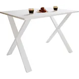 VCM Premium Holz Esstisch Tisch Xona X Weiß - Weiß