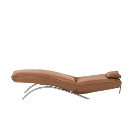 KOINOR Relaxliege Leder 70 x 95 x 175 cm Braun elektrisch mit Kissen