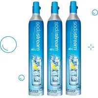 Sodastream Set mit 3 CO2-Nachfüllzylindern 60 l blau
