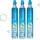 Sodastream Set mit 3 CO2-Nachfüllzylindern 60 l blau