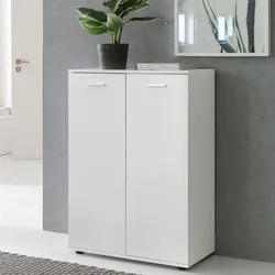 Kadima Design Kommode Anrichte - Sideboard, Holz, Flurschrank mit Türen, modernes Design. 71x35x104 cm