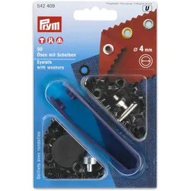 Prym Ösen und Scheiben MS 4,0 mm brüniert