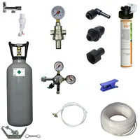 BieTal® Anschlußpaket Sprudelwasser Tafelwasseranlagen Gerät Auftisch Wasserfilter 6Kg CO2