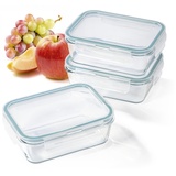 GOURMETmaxx Glas-Frischhaltedosen Klick-it | 900 ml | Transparent