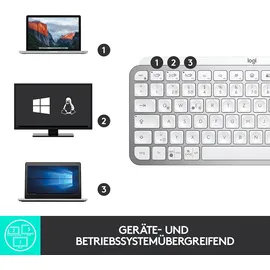 Logitech MX Keys Mini DE hellgrau