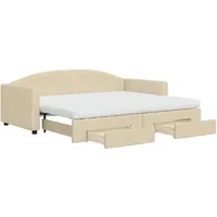 VidaXL Tagesbett Ausziehbar mit Schubladen 90 x 200 cm