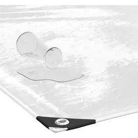 vidaXL Transparente Plane mit Ösen 4x5 m PVC
