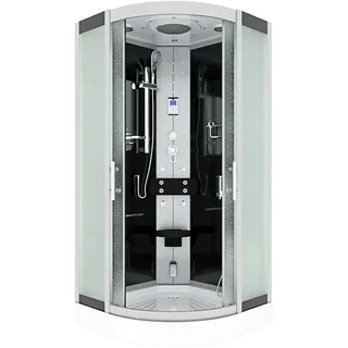 AcquaVapore Dampfdusche Duschtempel Sauna Dusche Duschkabine D46-03M2 80x80 cm ohne 2K Scheiben Versiegelung