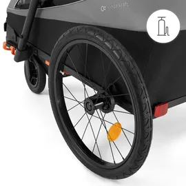 Kinderkraft NAVA WALK 2-in-1 Fahrradanhänger grau