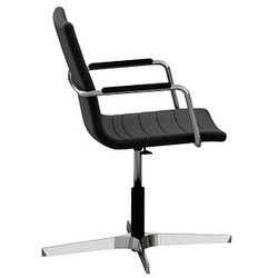 Quadrifoglio Besuchersessel ODAHLV01/0QB7 schwarz Leder