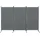 [en.casa] Raumteiler Teruel 3-teilig 260x176 cm Paravent Trennwand 3-TLG. Sichtschutz Stellwand Spanische Wand Dunkelgrau