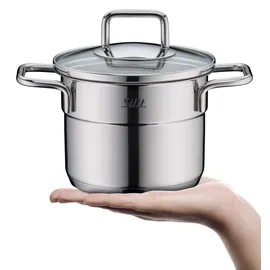 Silit Topf-Set 4-tlg. Mini-Topf-Set mit Glasdeckel