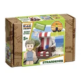 KiddiCraft Klemmbausteine Strandkorb 128-tlg. KC1303