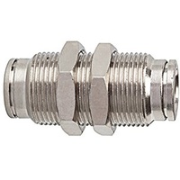Riegler Gerade Schott-Steckverbindung »metallica«, M10x1,0, Messing vern.
