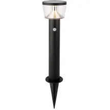 MARELIDA Solarleuchte Stahl H: 54cm 3 Modi grau
