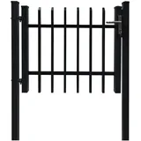 Floraworld Dekor-Einzeltor Porto zum Einbetonieren 120 cm x 100 cm Anthrazit