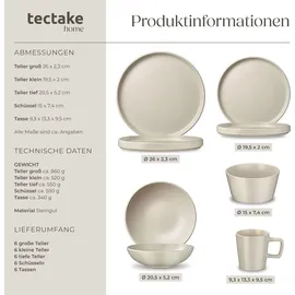 Tectake Küchenstarterset Topf-Set 4-tlg. 38 cm rund