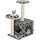 vidaXL Katzenbaum Kratzsäule 60 x 30 x 30 cm grau