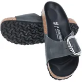 Birkenstock Madrid Big Buckle Nubukleder geölt schmal schwarz 40