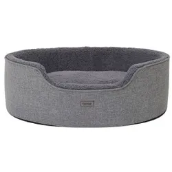 Lionto Hundebett mit Wendekissen grau S